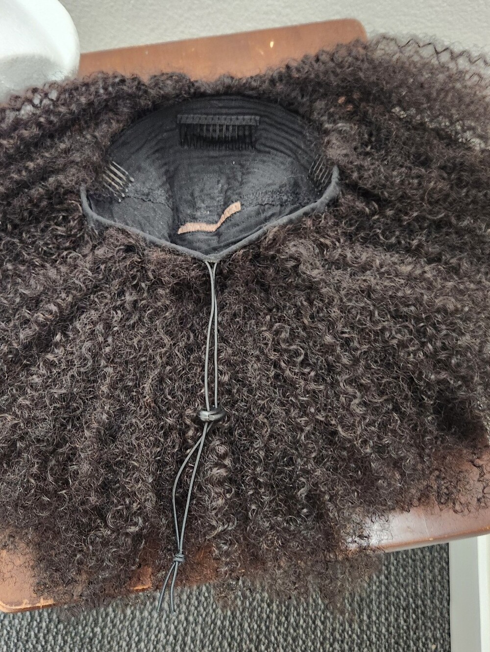 HERGIVENHAIR Coily 3C-4A 3 In 18 Inch Drawstring Half Wig - Picture 8 of 8